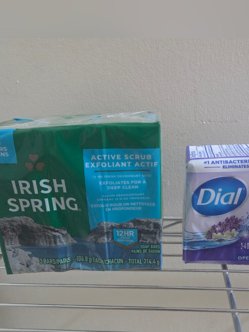 Irish Spring Active Scrub Exfoliating Body Wash Bar And Dial Calm And Soothe